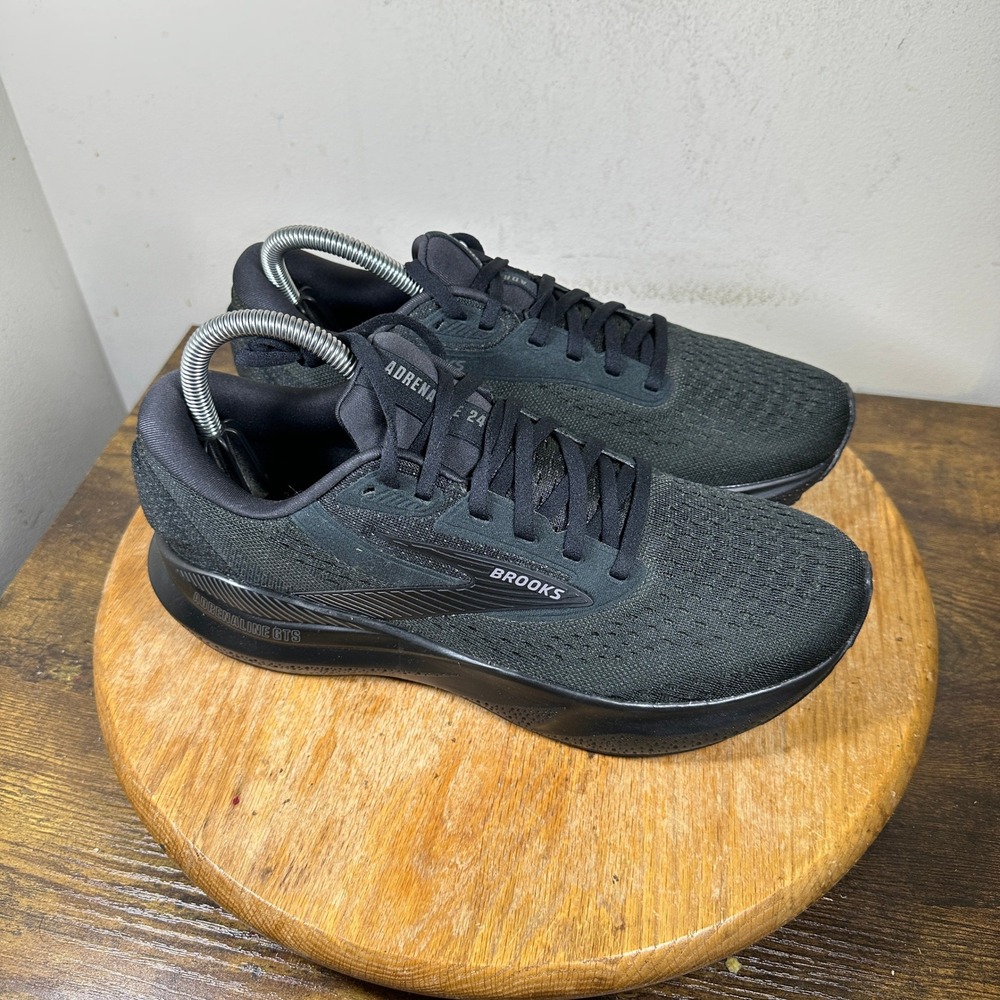 Brooks Adrenaline GTS 24 Womens 10 Black Running Shoes 1204261B020